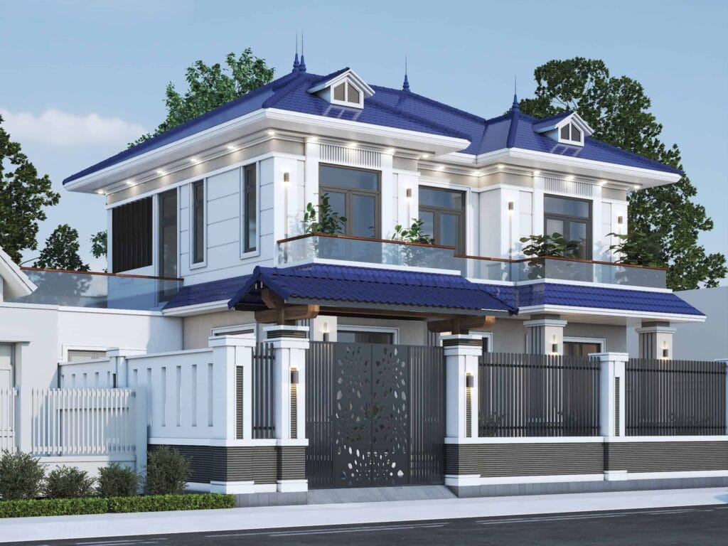 Phối cảnh biệt thự cao cấp phong cách hiện đại tại Viet Housing.