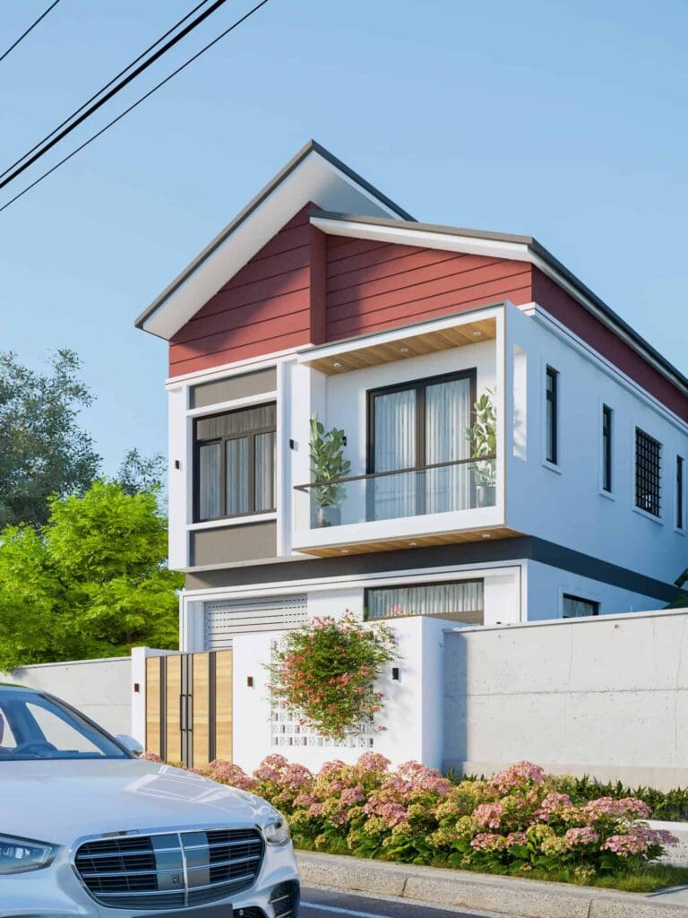 Phối cảnh nhà phố hiện đại tại khu đô thị Viet Housing, thiết kế đẹp mắt phù hợp an cư và đầu tư.