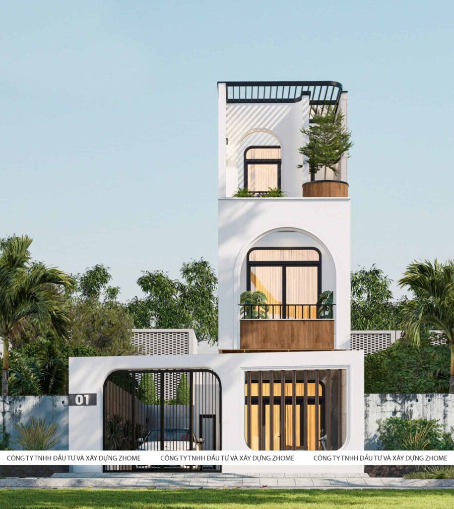 Phòng khách biệt thự hiện đại, không gian xanh mát, thiết kế sang trọng tại Viet Housing.
