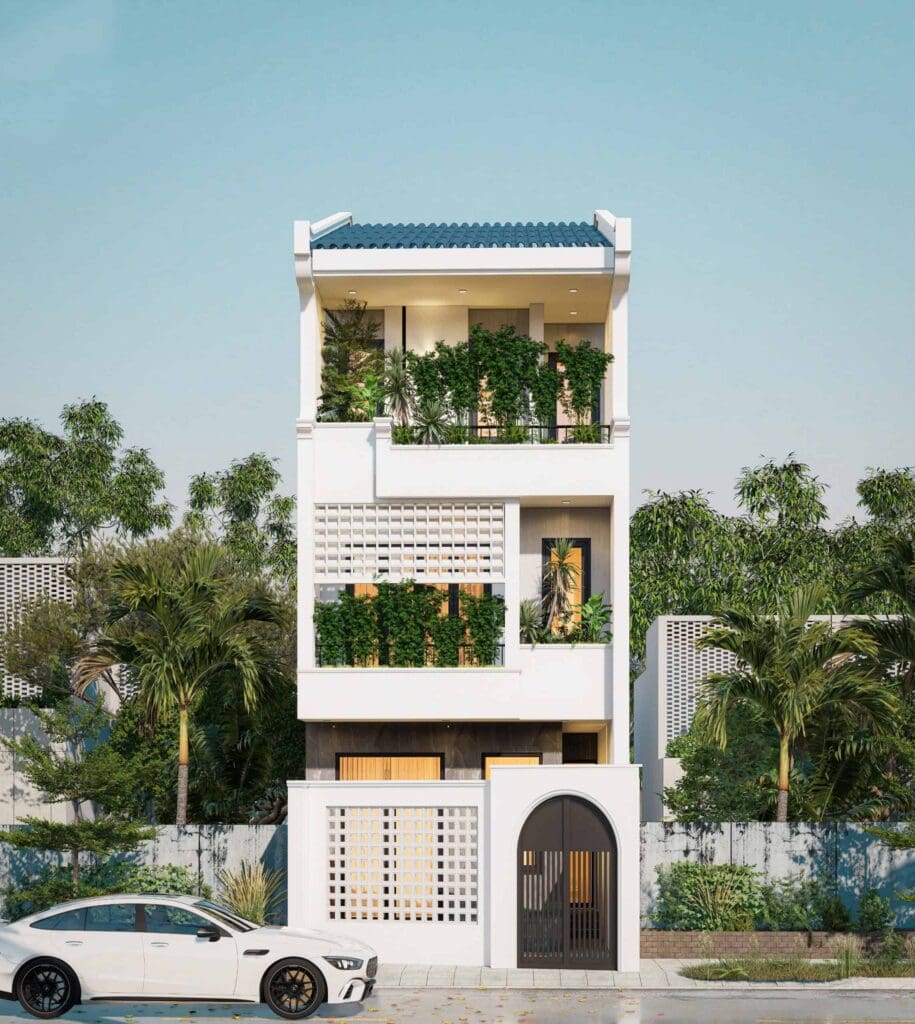 Căn hộ cao cấp Viet Housing với thiết kế hiện đại, nhiều cây xanh, không gian sống trong lành.